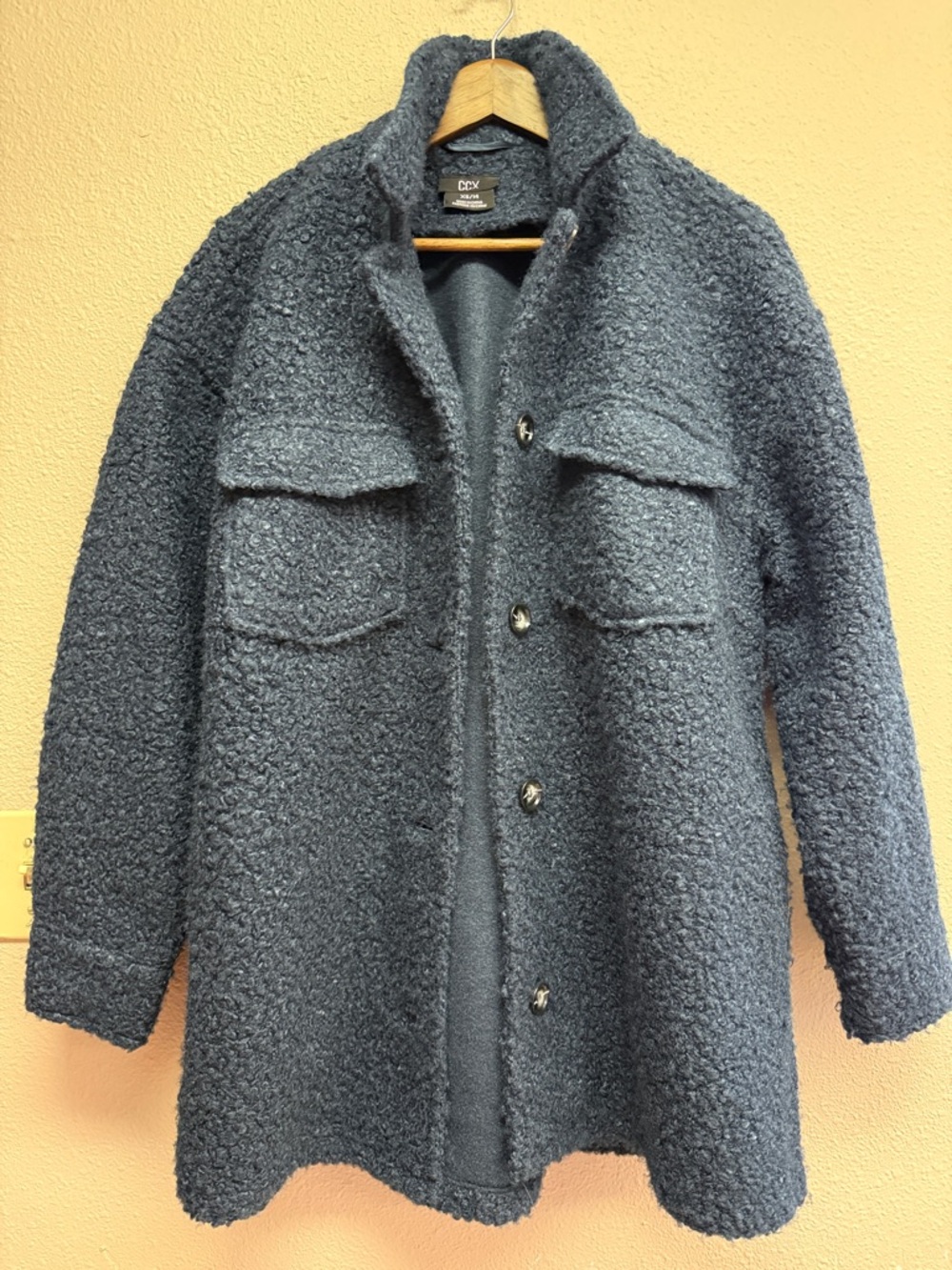 City Chic blue Teddy Jacket